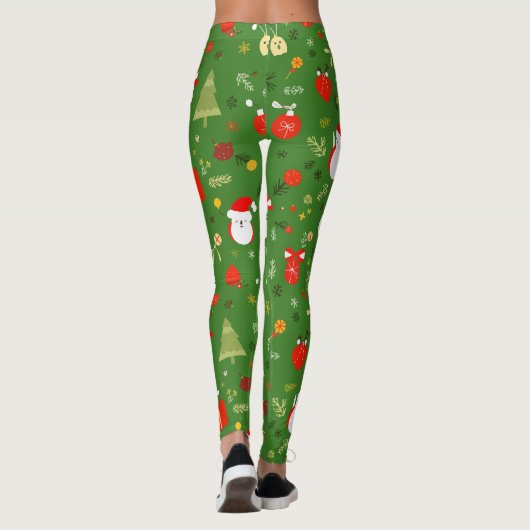 Weihnachtsmuster Leggings (Rückseite)