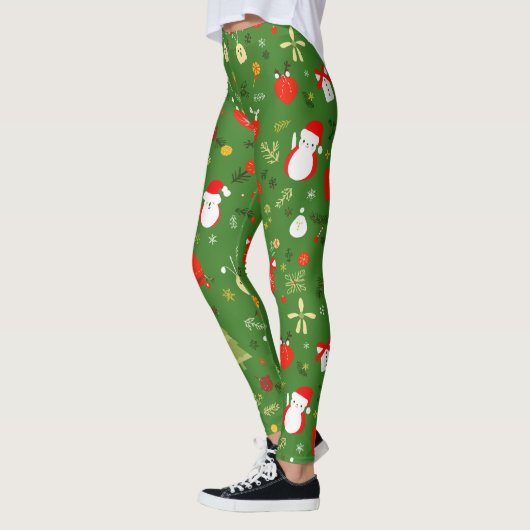 Weihnachtsmuster Leggings (Links)