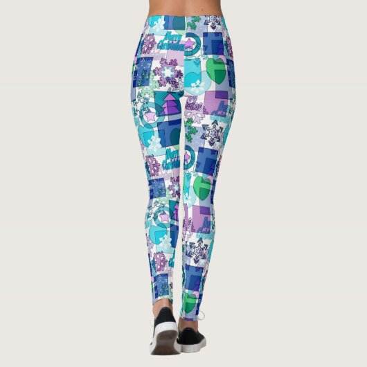 Weihnachtsmuster Leggings (Rückseite)