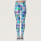 Weihnachtsmuster Leggings (Vorderseite)