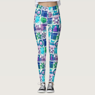 Weihnachtsmuster Leggings