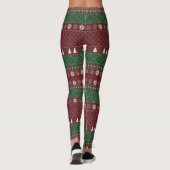 Weihnachtsmuster-Leggings Leggings (Rückseite)