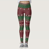 Weihnachtsmuster-Leggings Leggings (Vorderseite)