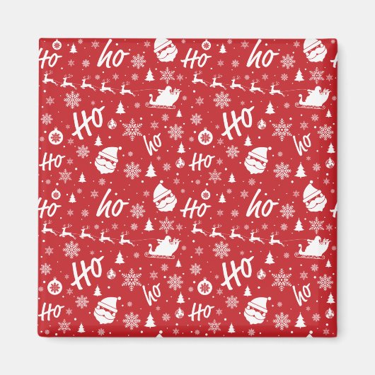 Weihnachtsmuster Magnet (Vorne)