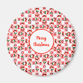 Weihnachtsmuster Magnet (Vorne)