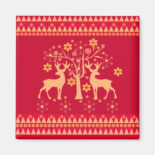 Weihnachtsmuster Magnet (Vorne)