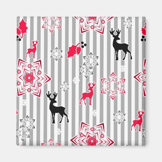 Weihnachtsmuster Magnet (Vorne)