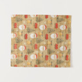Weihnachtsmuster mit dem Weihnachtsmann Wandteppich (Vorderseite (Horizontal))