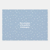 🎄 Weihnachtsmuster mit eigenem Text Geschenkpapier Set (Vorderseite 3)