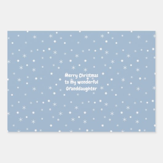 🎄 Weihnachtsmuster mit eigenem Text Geschenkpapier Set (Vorderseite 3)