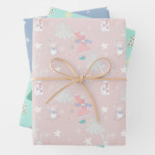 🎄 Weihnachtsmuster mit eigenem Text Geschenkpapier Set (Beispiel)