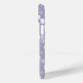 Weihnachtsmuster mit Eisbären und Schneeflocken Case-Mate iPhone Hülle (Rückseite / Links)