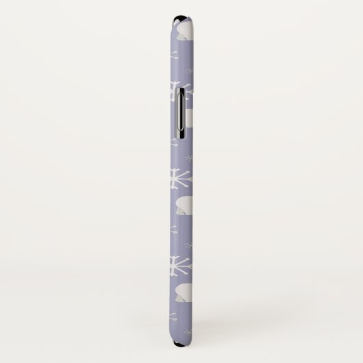 Weihnachtsmuster mit Eisbären und Schneeflocken Case-Mate iPhone Hülle (Hinten/Rechts)