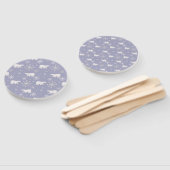 Weihnachtsmuster mit Eisbären und Schneeflocken Fächer (Non-assembled)