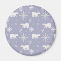 Weihnachtsmuster mit Eisbären und Schneeflocken