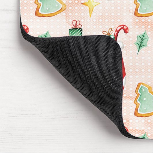 Weihnachtsmuster mit Geschenken Mousepad (Ecke)