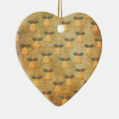 Weihnachtsmuster mit Glocken Keramik Ornament (Rechts)