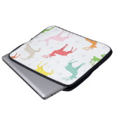 Weihnachtsmuster mit Hirschen, Reh, Laptopschutzhülle (Vorne Knopf)