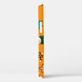 Weihnachtsmuster mit Kerzen, Tangerinesbackgrou Case-Mate iPhone Hülle (Rückseite / Rechts)