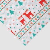 Weihnachtsmuster mit Rentier Seidenpapier (Detail)