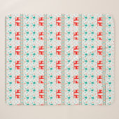 Weihnachtsmuster mit Rentier Sherpadecke (Vorderseite (Horizontal))