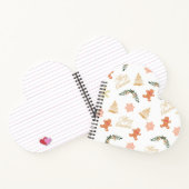 Weihnachtsmuster mit Weihnachtsbaumkeksen Notizblock (Innenseite)