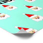 Weihnachtsmuster Mitte des Jahrhunderts Poster (Ecke)