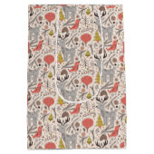 Weihnachtsmuster Mittlere Geschenktüte (Rückseite)