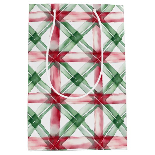 Weihnachtsmuster Mittlere Geschenktüte (Vorderseite)