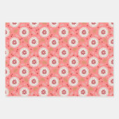Weihnachtsmuster Moderne Blume Geschenkpapier Set (Vorderseite 3)