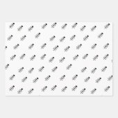 Weihnachtsmuster Moderne einfache Freude Geschenkpapier Set (Vorderseite 2)