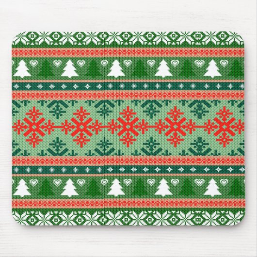 Weihnachtsmuster Mousepad (Vorne)