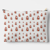 Weihnachtsmuster - Niedlicher Fuchs - nahtloses Mu Zubehörtasche (Rückseite)