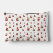 Weihnachtsmuster - Niedlicher Fuchs - nahtloses Mu Zubehörtasche (Rückseite)