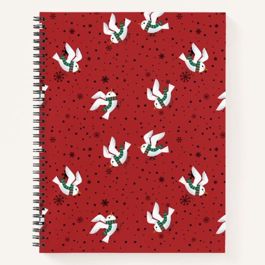Weihnachtsmuster Notizblock (Vorderseite)