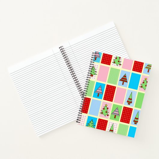 Weihnachtsmuster Notizblock (Innenseite)