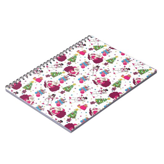 Weihnachtsmuster Notizblock (Linke Seite)