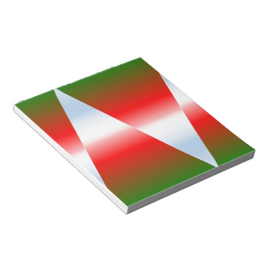 Weihnachtsmuster Notizblock (angewinkelt)