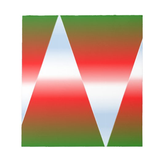 Weihnachtsmuster Notizblock (Vorderseite)