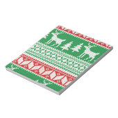 Weihnachtsmuster Notizblock (Rotiert)