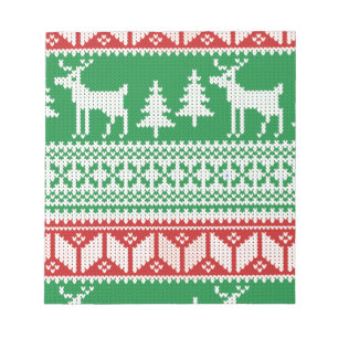 Weihnachtsmuster Notizblock