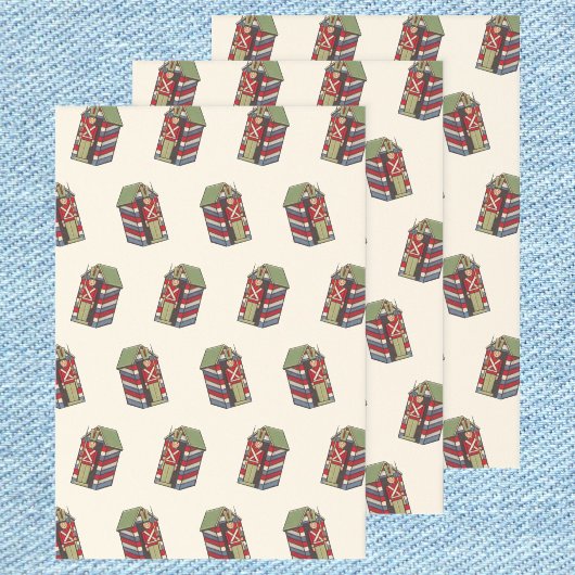 Weihnachtsmuster, Nutcracker Toy Soldier Geschenkpapier Set