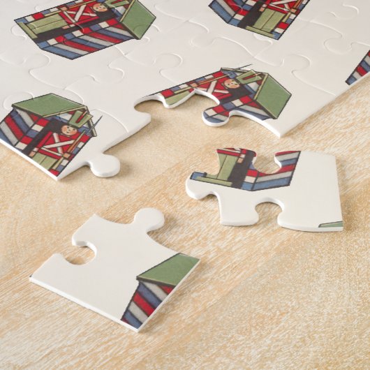 Weihnachtsmuster, Nutcracker Toy Soldier Puzzle (Seite)