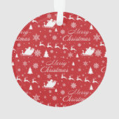 Weihnachtsmuster Ornament (Rückseite)