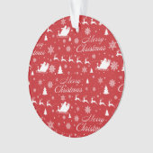Weihnachtsmuster Ornament (Vorderseite)