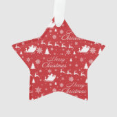 Weihnachtsmuster Ornament (Rückseite)