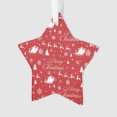 Weihnachtsmuster Ornament (Vorderseite)