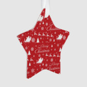 Weihnachtsmuster Ornament (Vorderseite)