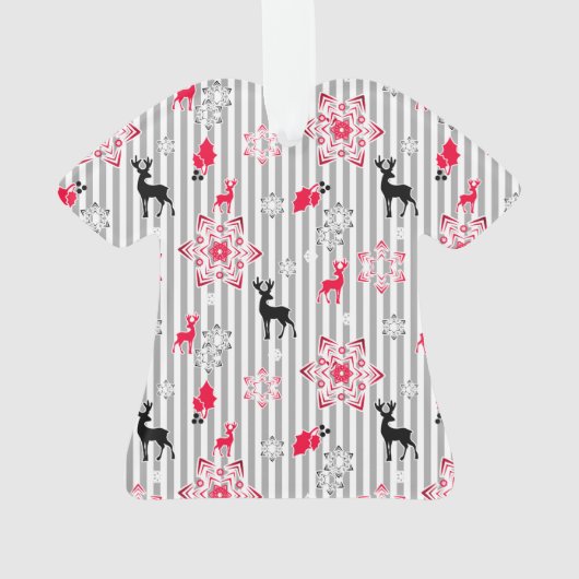 Weihnachtsmuster Ornament (Rückseite)