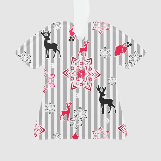 Weihnachtsmuster Ornament (Vorderseite)